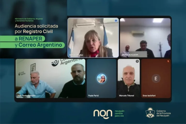 Neuquén acordó un operativo especial con Renaper y Correo Argentino